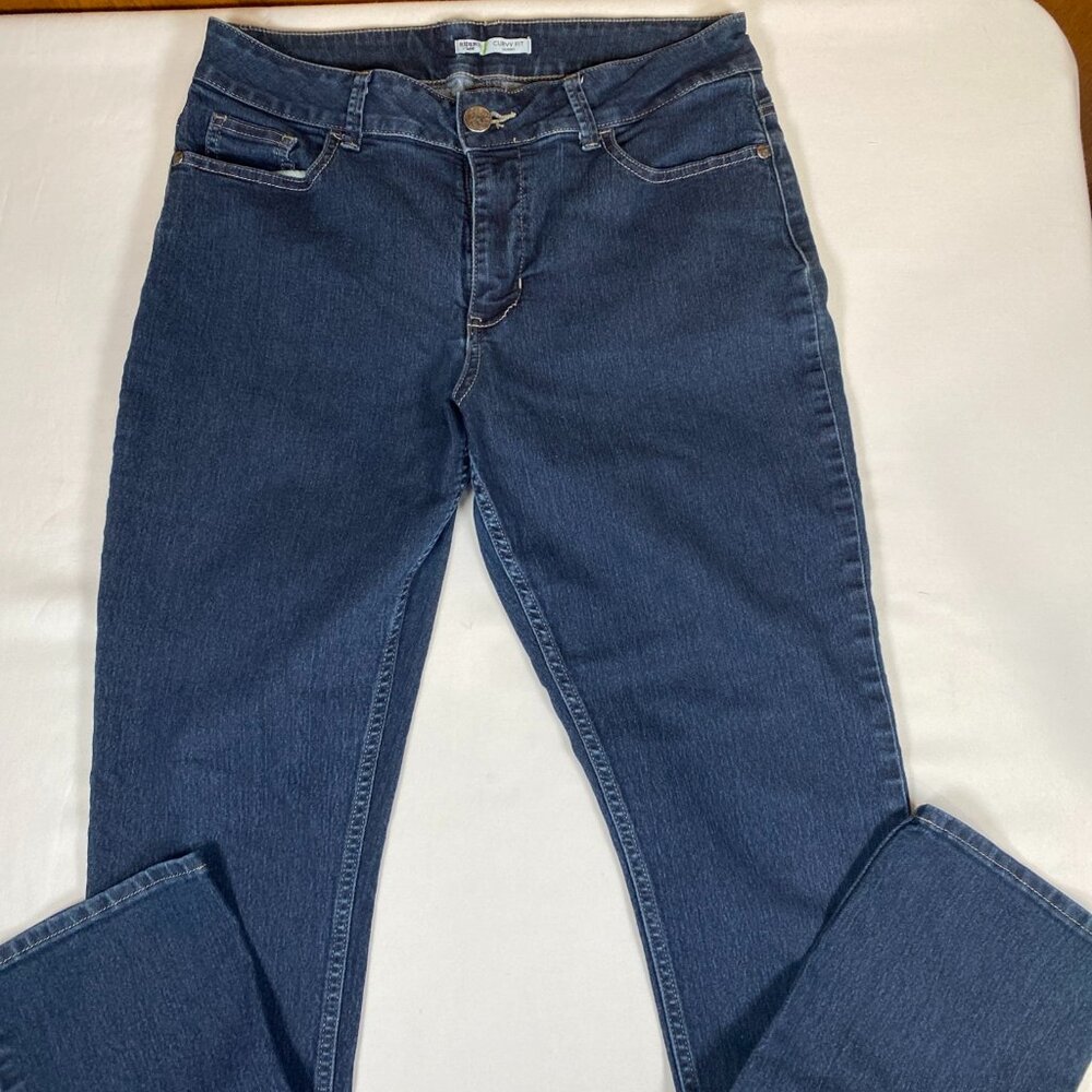 Lee Riders Curvy Fit Skinny Women's Jeans 12P Blue Cotton Blend